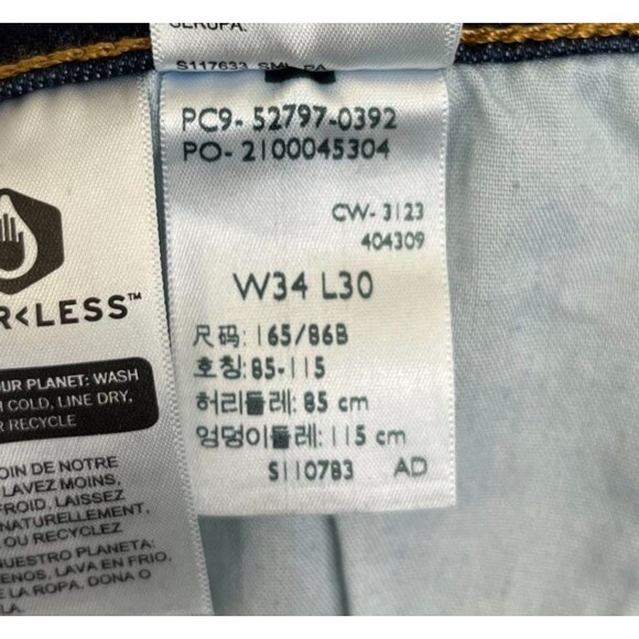 NEW Levi's 720 Jeans High Rise Super Skinny Women's 34x30 Stretch Dark Wash - Picture 13 of 14